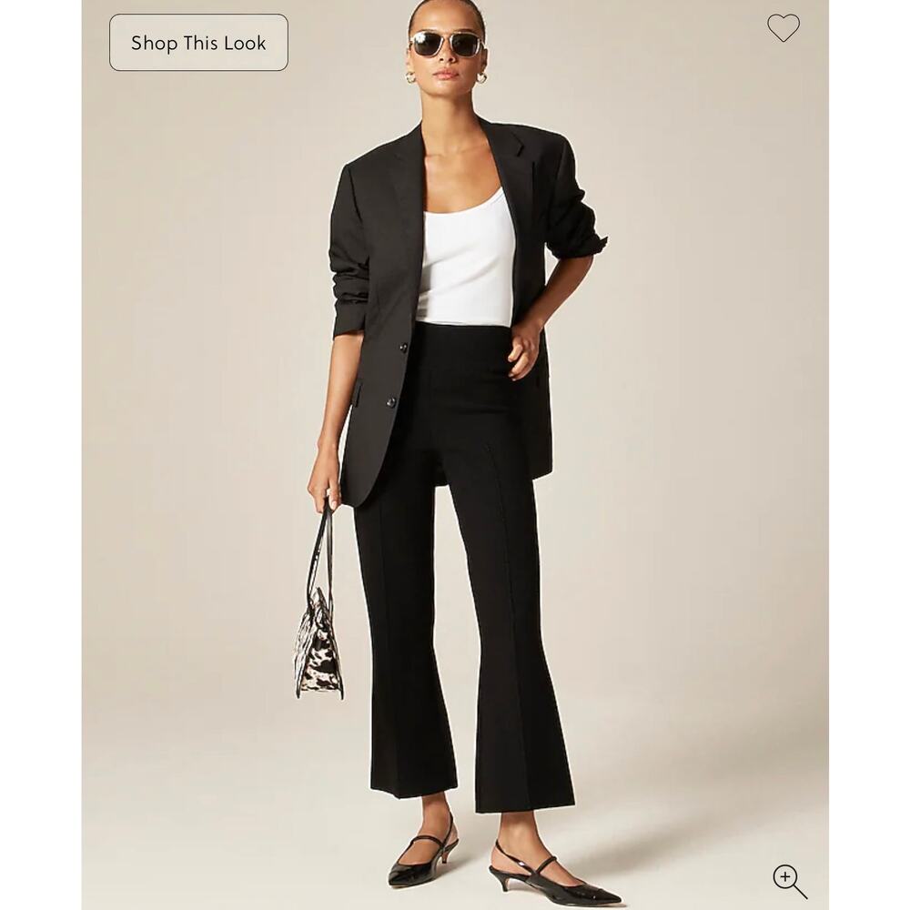 J. Crew New Delaney Kickout Sweater Pant Black NWT size XXL